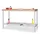 werkbank,HxBxD 900x2000x700mm,multiplexblad,onderstel/romp RAL5012