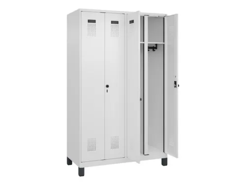 locker voor scheiding van kleding,HxBxD 1950x1200x500mm,4vak