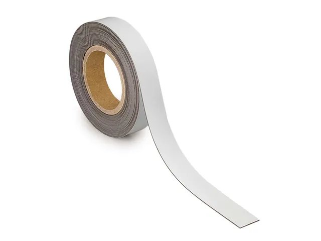 Magneetband beschrijf- en wisbaar MAUL 10mx30mmx1mm wit