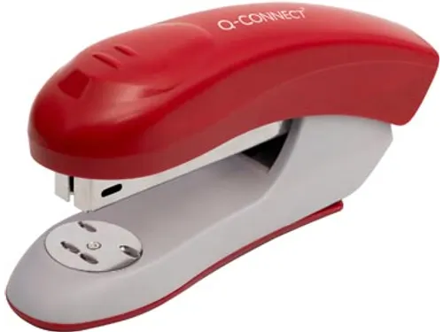 Q-connect Nietmachine Plastic Half Strip 20vel Rood