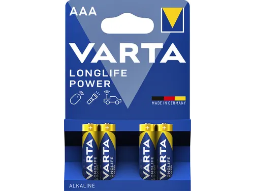 Batterij Varta Longlife Power 4x AAA Alkaline 1.5V