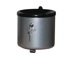 Veiligheidswandasbak Zilver 2.4 liter 145x150mm Kantelbaar Slot - 1