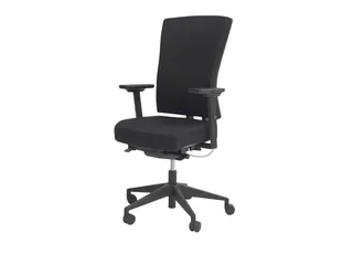 Bureaustoel 400-NPR Comfort Zwarte stof, Zwart voetkruis - 1