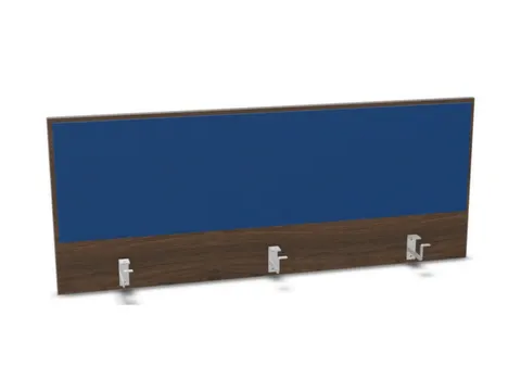 opzetpaneel bureau aanbouw achter NV bruin hickory blauw 1400mm