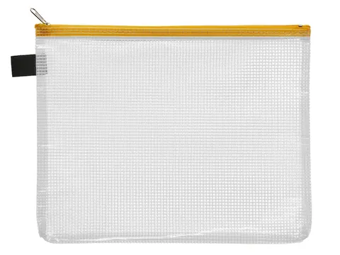 Ritszak Foldersys PVC A5 transp sluiting geel Pocket Zip A5 Geel