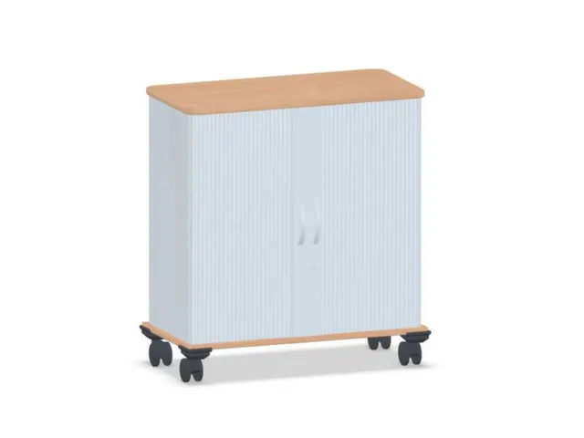 Armoire À Rideaux Transversaux,Finition Corps Hêtre