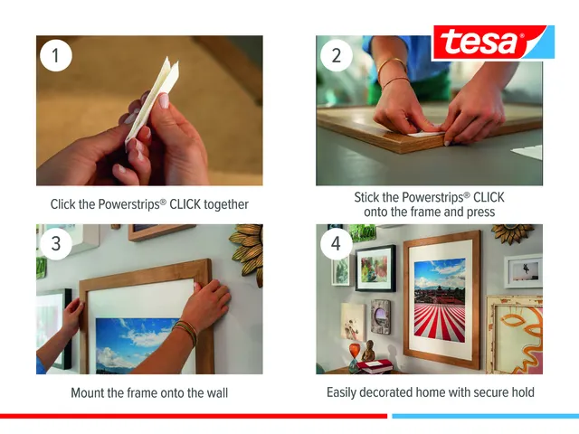 Kleefsttip tesa Powerstrips Click Medium 4 paar wit