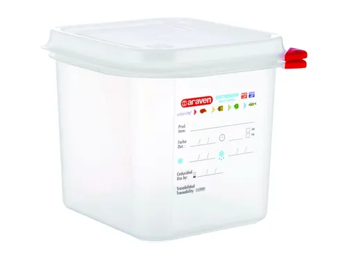 Voedseldoos Araven GN 1/6 met deksel 2600 ml 4 stuks