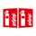 Brandbeveiligingsbord,Brandblusser,Hoekbord,Aluminium,Nalichtend
