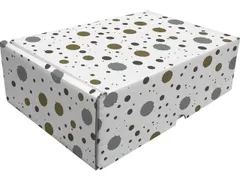 Cadeaupakketdoos Raadhuis 3 spetter 240x170x80mm krimp a 5 stuks