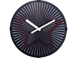 Wandklok Ø 30cm Plastic Bewegende klok Rood 'Motion Star Red'