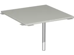 koppelelement voor bureau,90 °,HxBxD 680-820x800x800mm,blad lichtgrij
