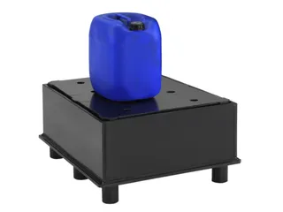 Opvangbak Hdpe Bxdxh 870x870x520mm V. 1x200l M. Poten Pe Plaat Geperf. - 1