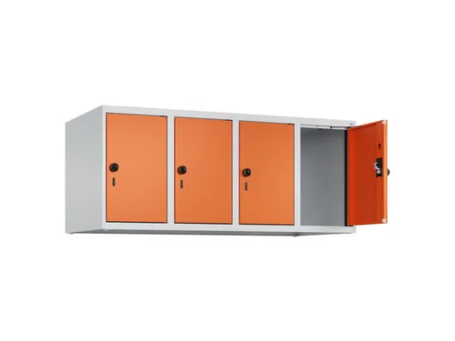 opzetkast,v. locker,4vak.,vak B 300mm,HxBxD 500x1200x500mm