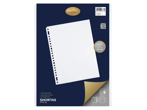 Showtas Multo A4 23-gaats PP 0.08mm nerf
