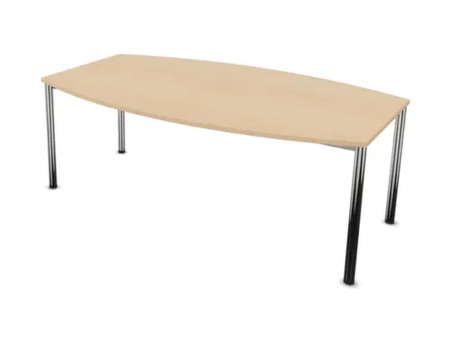 vergadertafel,HxBxD 740x2000x1200mm,vatvormig,NE-esdoorn