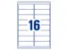 Etiket Avery J8162-100 99.1x33.9mm Inkjet Wit 1600 stuks