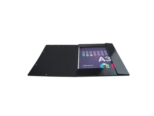 Elastomap A3 3 kleppen IDERAMA Maxi Capacity glanskarton Assorti