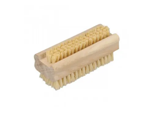Nagelborstel Hout dubbel 9,5x3,6cm, per stuk