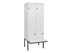 Z-garderobekast,HxBxD 2120x800x815mm,4vak,vak B 400mm,draaigrendel