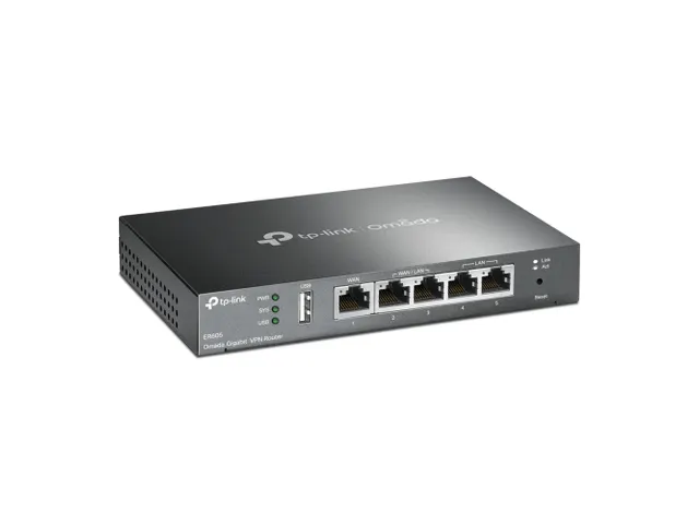 TP-Link Omada ER605, Ethernet WAN, Gigabit Ethernet, Zwart