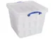 Boîte de rangement Really Useful Box avec insert 60 litres transparen