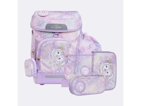 Schooltasset Beckmann Plus Air Unicorn Princess Purple 6-delig