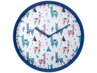 Wandklok nXt Alpalca dia 30cm kunststof blauw - 1