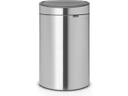 Touch Bin New Recycle Afvalbak 23+10 Liter Mat Staal