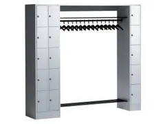 Garderobe Vakkenkastsysteem 1950x2100x480mm 15 Vakken 15 Hangers