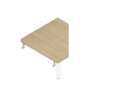koppelelement voor bureau,90 °,HxBxD 680-760x840x840mm,v. 4voeten