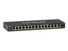 Gs316Epp-100Pes Gigabit Switch Standalone 15xRJ45 1xSPF zwart unmanage