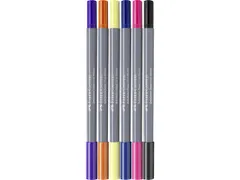 Duo aquarelmarker Goldfaber etui 6 stuks Fantasy