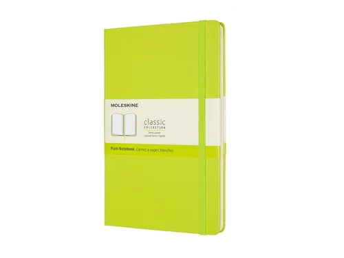 Notitieboek Moleskine large 130x210mm blanco hard cover lemon green