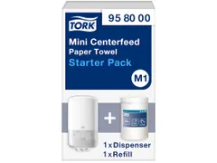 Tork 958000 Startpakket M1 Mini Centerfeed dispenser + refill