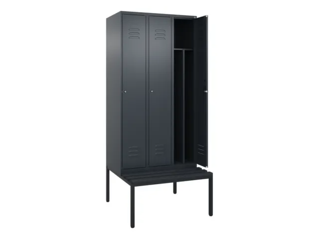 locker voor scheiding van kleding,HxBxD 2120x900x815mm,3vak