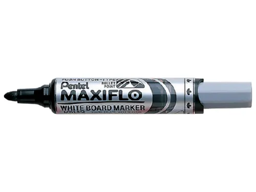 Viltstift Pentel MWL5M Maxiflo whiteboard zwart 3mm