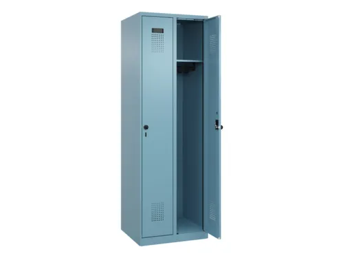 locker,HxBxD 1850x600x500mm,2vak,vak B 300mm,draaigrendel