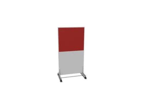 scheidingswand,HxB 1545x800mm,MP-lichtgrijs,BN4011-rood