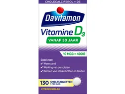 Davitamon Vitamine D3 50+ 130 smelttabletten