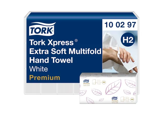 Tork 100297 Xpress Handdoek Premium H2 ZigZag Extra Soft 2-laags