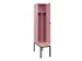 locker met bank,voor scheiding van kleding,HxBxD 2120x400x815mm,1vak