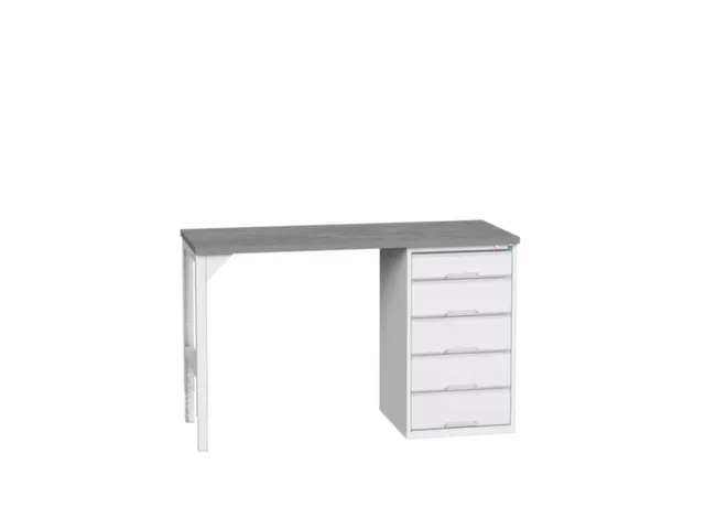 werkbank,HxBxD 930x1500x600mm,linoleumblad,2voeten/1container