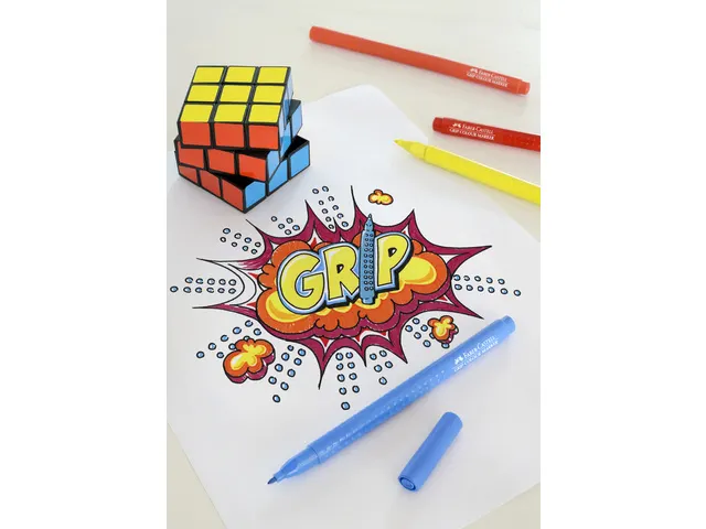 Viltstiften Faber-Castell Grip 30x ass. Kleuren