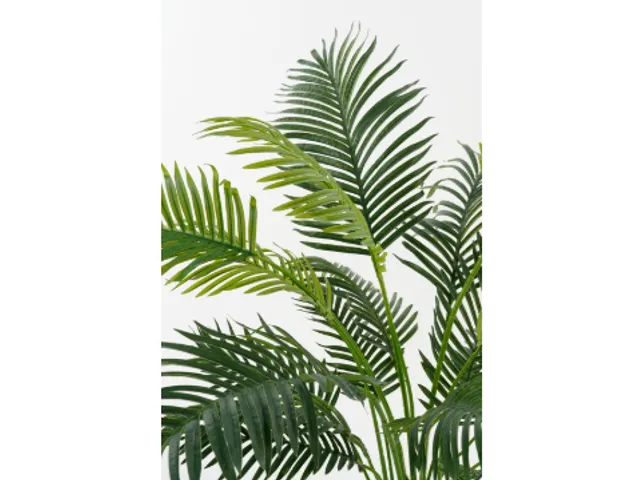 Kunstplant Mica Areca palm in pot groen 120x140cm