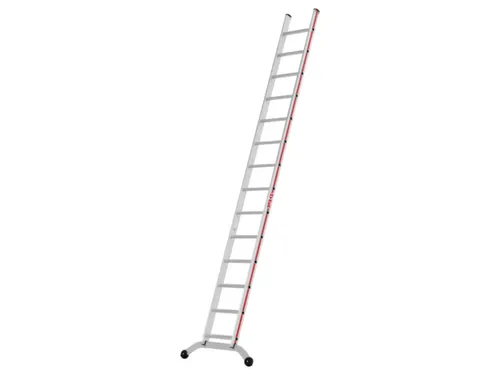 ladder,eenzijdig,14,verstevigde treden,balk L 3,72m,aluminium