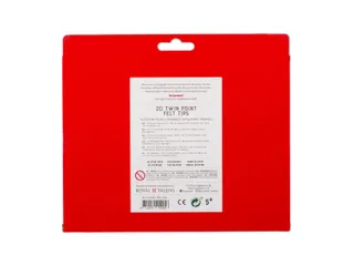 Viltstift Bruynzeel Kids Twin Point assorti 20 stuks - 2