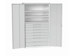 universele kast,HxBxD 2000x1300x550mm,3xStalen bodem,8lade(n) - 1