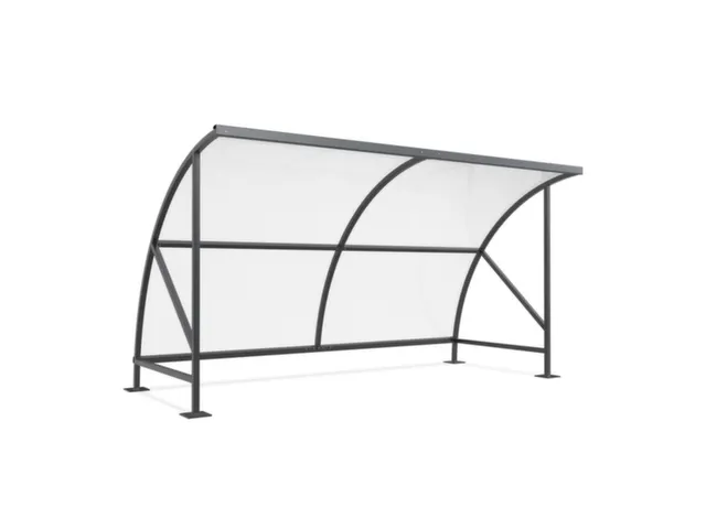 overdekte fietsenstalling,HxBxD 2290x4130x2180mm,dak polycarbonaat