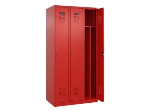 locker voor scheiding van kleding,HxBxD 1850x900x500mm,3vak